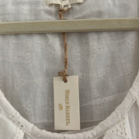 Beautiful 100% cotton white babydoll dress NWT ✨ - Picture 5 of 7